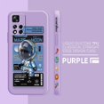 thumbnail image 3 of Case For Redmi Note 12 11 11T 11R 11E 10 9 8 7 7S PRO PLUS 4G 5G Simple Liquid silicone Case Stylish Luxurious Space Astronauts, 3 of 5