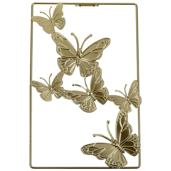 UNOMOR Elegant Butterfly Wall Decoration Metal Home Decor Iron 1Set