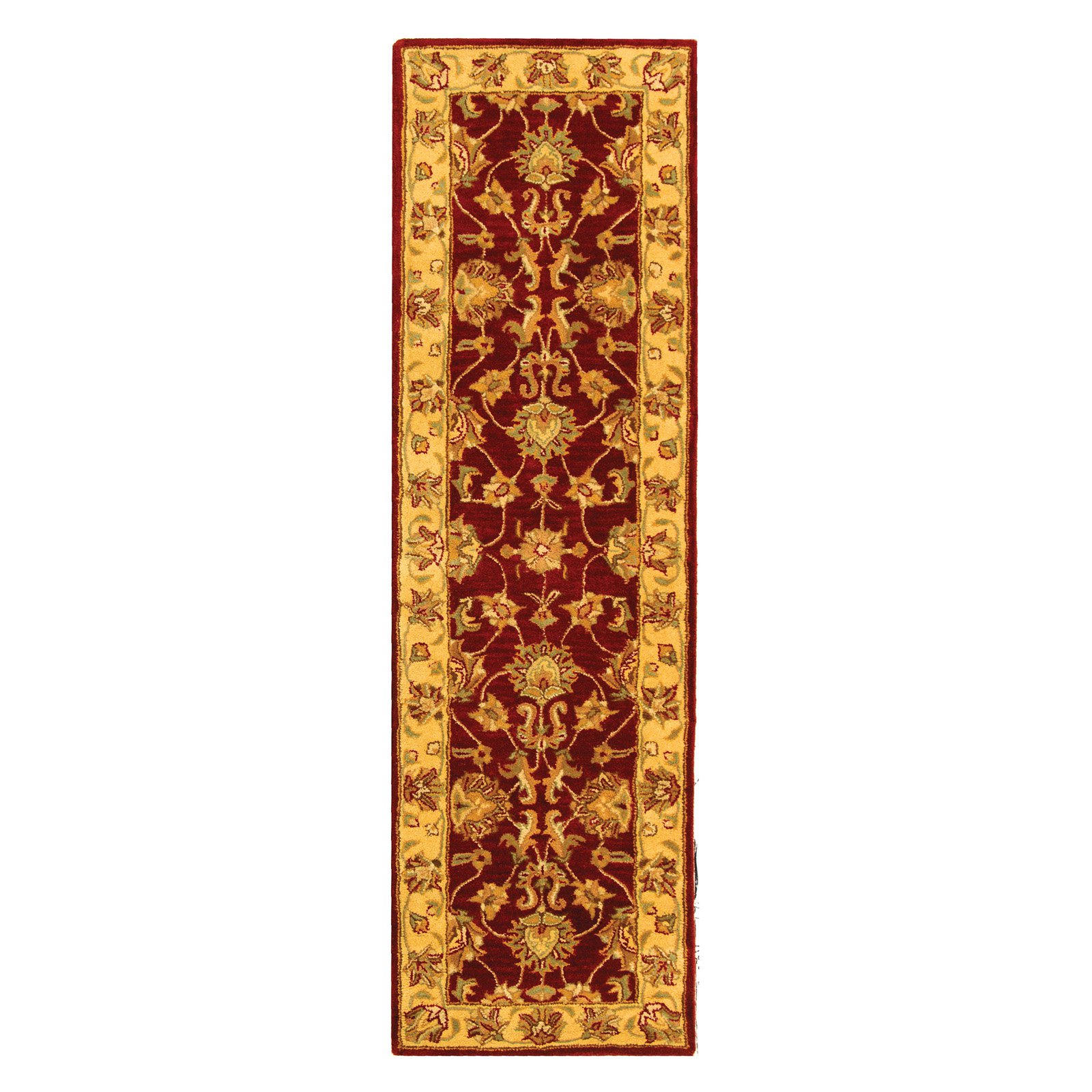 SAFAVIEH Heritage Regis Traditional Wool Runner Rug, Red/Gold, 2'3" x 14' - image 3 of 9