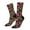 2 Black-2, variant on Colorful Floral Embroidery Mexican Crew Socks for Men & Women, Breathable Casual Athletic Ankle Socks
