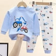 thumbnail image 2 of Fesfesfes Boys and Girls Outdoor Sets Size 3 Months-7 Years Spring Print Sets Long Sleeve Round Neck Blouses Elastic Waist Long Pants, 2 of 4