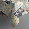 thumbnail image 4 of Pioneer Flower Floral Print Pattern Rectangle Tablecloth 60"x120", Waterproof Polyester Table Cloth, Wipeable Spillproof for Dining Camping Indoor Outdoor, 4 of 6