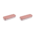 thumbnail image 4 of Kearding Caja de almacenamiento de lápices labiales, soporte de exhibición de cosméticos de plástico, lápiz de cejas de escritorio, Rosa Blanco 2Conjunto, 4 of 6