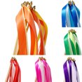 thumbnail image 2 of Bangcool 50PCS Ribbon Wands Decorative Colorful Ribbon Sticks Wedding Party Favors, 2 of 2