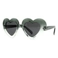 thumbnail image 2 of Toddlers & Little Girls Sunglasses Oversized Heart Shape Ombré Grey Kids UV400, 2 of 4