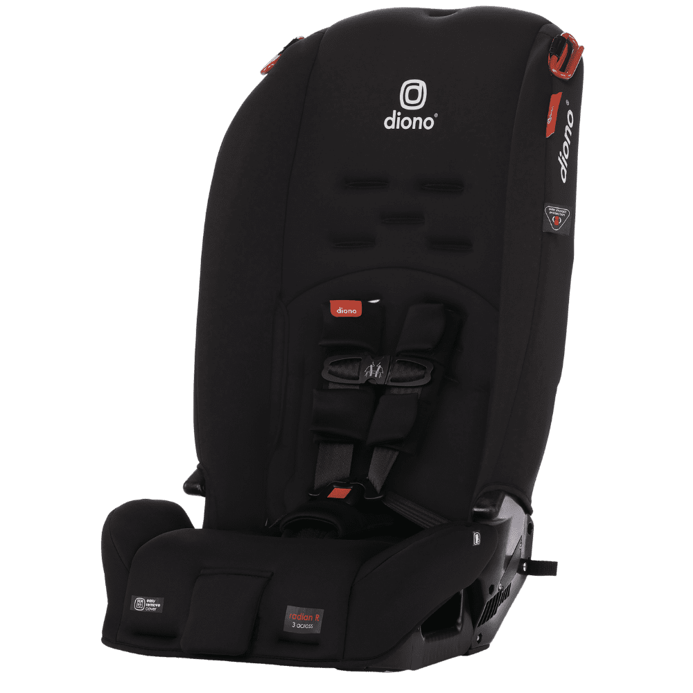 Diono Radian 3R All-in-One Convertible Car Seat, Slim Fit 3 Across, Black