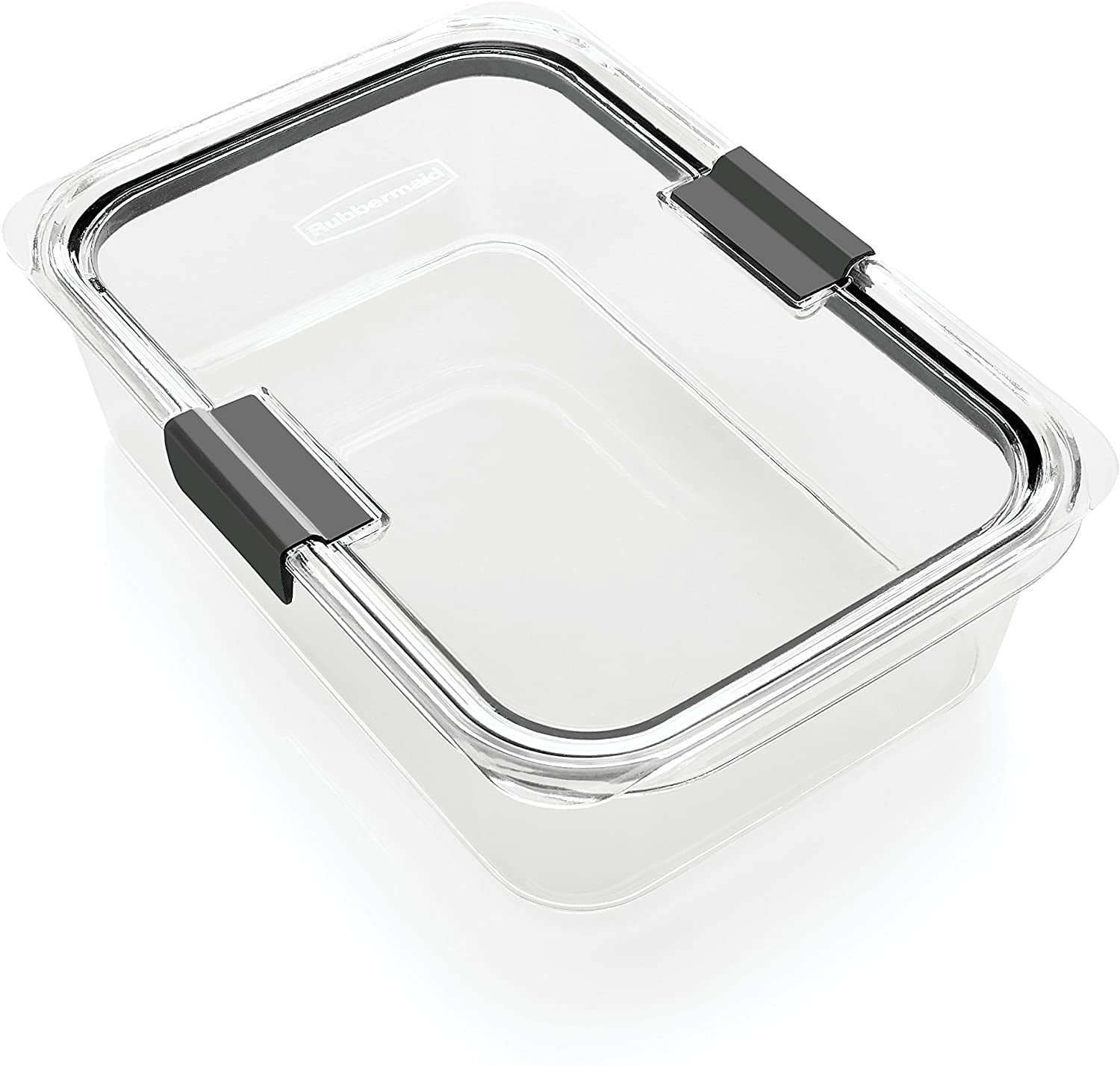 Rubbermaid Brilliance Food Storage Container 1991158, Large, 9.6 Cup, Clear