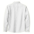 thumbnail image 6 of Womens Long Sleeve Easy Care Cotton/Polyester Shirt White/ Light Stone XXL, 6 of 6