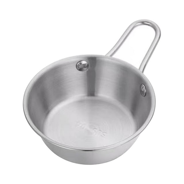 Binmer Bol à Épices avec Poignée, Bol à Riz Doré, Bol à Vin Chaud et Froid, Bol à Vin en Acier Inoxydable