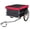 Red, variant on Heavy-Duty Folding Wagon Cart for Groceries and Outdoor Transport, Large Capacity Push-Pull Utility Wagon with Rotating Handle and 360° All-Terrain Wheels, Adjustable Ergonomic Design, Black-Gray