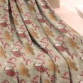 thumbnail image 3 of Brown Christmas Gingerbread and Drink Pattern Blanket,Comfortable Soft Flannel Throw Blanket,All Season,Warm Lightweight Blankets for Sofa Bed Couch Living Room Chair,30"x40", 3 of 4