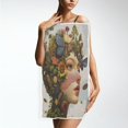 thumbnail image 4 of BZSMCE Bath Towel 30 X 15 in Soft Towel Girl with Flower Plants Patterns Design Pattern, 4 of 5