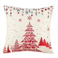 thumbnail image 1 of Fiudx Ofertas del día 1 funda de almohada navideña para decoración de sofá, funda de cojín para la cintura, 1 of 2