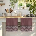 thumbnail image 4 of Boho Red Brown Flower Kitchen Towels Set of 2, Abstract Bohemia Pesley Floral Absorbent Dish Towels for Kitchen, Microfiber Hand Towel, Quick Drying Tea Towel for Cleaning Decorative Dishcloths, 4 of 7