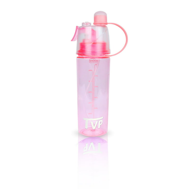 Mist n sip 2 in 1water bottle with mist spray, leakproof & carry