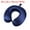 Navy Blue, variant on Silk Neck Pillow for Travel Real Silk Cover 100% Memory Foam Filled Travel Pillow Plane Pillow Navy Blue