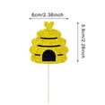 thumbnail image 2 of Hilingoto Cake Inserts, Baby Baby Bee Cake Decoration Birthday Party Baking Plug-In Bee Theme Cake Card B, Baby Baby Cake Decoration Birthday Party Baking Plug in Theme Cake Card 5.3X2.2X0.4Inch, 2 of 4