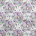 thumbnail image 1 of oneOone Georgette Viscose Green Fabric Abstract Circle Fabric For Sewing Printed Craft Fabric By The Yard 42 Inch Wide, 1 of 4