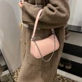 thumbnail image 2 of Bolso Hombro Cruzado para Mujer Cierre PU Cuero Correa Ajustable Color Sólido Embrague El, 2 of 9