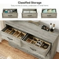 thumbnail image 5 of NEILA 6-Drawer Dresser for Bedroom Chest of Drawers Nightstand Storage Organizer Wooden Cabinet for Living Room,Grey, 5 of 9