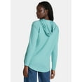 thumbnail image 4 of Time and Tru Women's Ribbed Tunic Hoodie, Sizes S-XXXL, 4 of 5