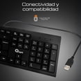 thumbnail image 4 of Kit teclado y mouse Qian QKX-WRESP-01-BK USB Alambrico español 1200 DPI 104 teclas, 4 of 7