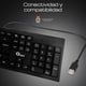 thumbnail image 4 of Kit teclado y mouse Qian QKX-WRESP-01-BK USB Alambrico español 1200 DPI 104 teclas, 4 of 7