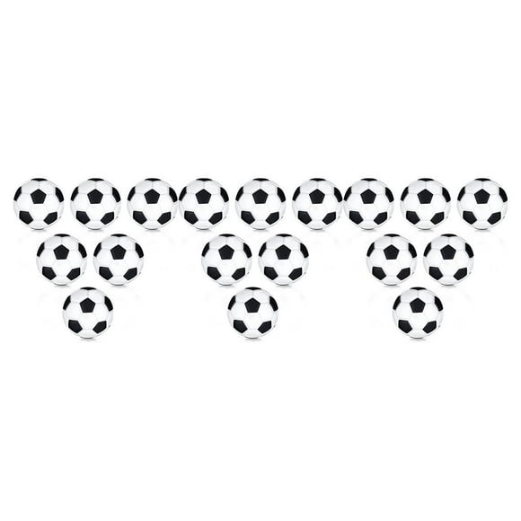 maskred 6Pcs Table Soccer Balls Supple Official Classical Decompression Diameter 28mm Mini Footballs Strong Black Desktop Toys 3Set