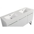 thumbnail image 2 of Annecy 60 Double, Glossy White, Two Doors, One Drawer, Bathroom Vanity, 2 of 3