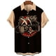thumbnail image 4 of Camisa de manga corta casual y de moda para hombre con estampado 3D de belleza de vacaciones hawaianas con botones en el cuello, talla grande, 4 of 5