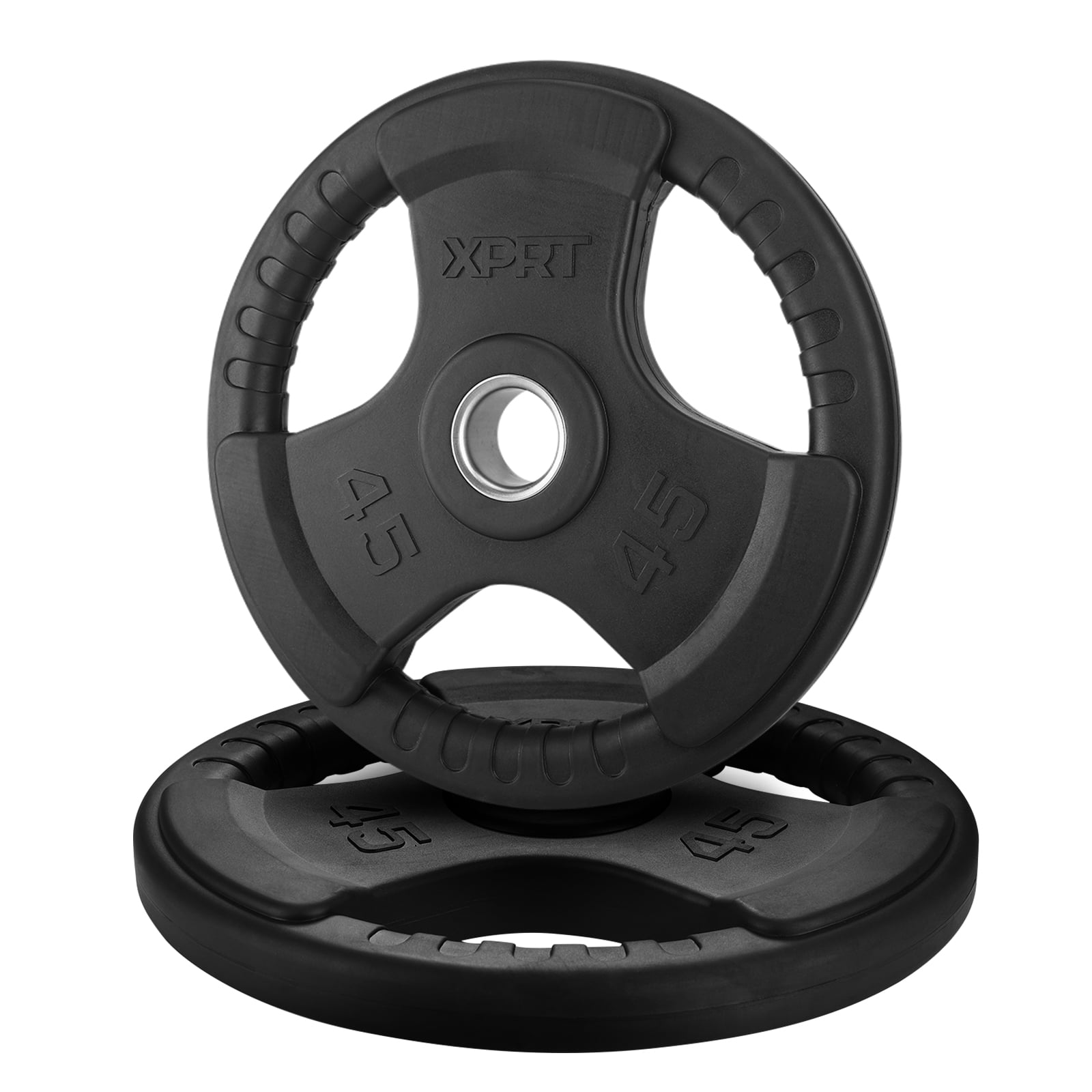 XPRT Fitness Olympic 2Inch Grip Rubber Coated Weight Plates for