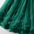 thumbnail image 4 of Maxi Skirts Solid Color Elastic Waist Pleated Skirt Womens Summer Casual Flowy Ruffles Skirt Dress, 4 of 7
