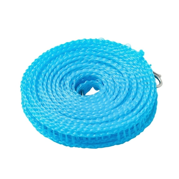 Giyblacko Windproof Nylon Clothesline Blue Green Colors Adjustable Clothes Drying Rope Travel Clothes Line Portable Laundry Line For Indoor Outdoor Camping Home Hotel