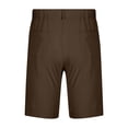 thumbnail image 7 of IVEYRTF Kids Thin Cotton Shorts with Elastic Waist for Boys Loose Fit Solid Color Casual Summer Wear Comfort Everyday Bottoms(Brown,7-8 Years), 7 of 7