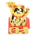 thumbnail image 4 of Adorno de gato de la suerte, brazo que agita, atrae riqueza, gato de la suerte, para escritorio, coche, oficina, tienda, dorado, MLY23109, 4 of 5