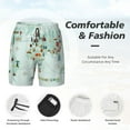 thumbnail image 5 of Fotbe World Travel Map Men’s Swim Trunks Quick Dry Swim Shorts Board Shorts with Mesh Lining-Small, 5 of 9