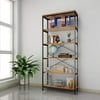 32"x 18" x 70" 5 Shelf Wooden Bookcase Bookshelves Home Organizer Display CYBST