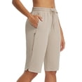 thumbnail image 7 of BALEAF Women's Hiking Shorts 13'' Knee Length Quick Dry Water Resistant Lightweight Bermuda with Pockets Beige Size S, 7 of 7