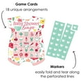 thumbnail image 2 of Big Dot of Happiness Floral Let's Par-Tea - Picture Bingo Cards and Markers - Garden Tea Party Baby Shower Shaped Bingo Game - Set of 18, 2 of 5