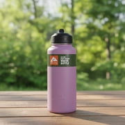 Ozark Trail 32 oz Stainless Steel Insulated Flip-Straw Water Bottle, Lilac