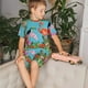 thumbnail image 4 of Balery Tropical Jungle Flamingo Conjunto de Pijama Infantil de Manga Corta con Estampado – Ropa de Dormir de Algodón Suave-Large, 4 of 6