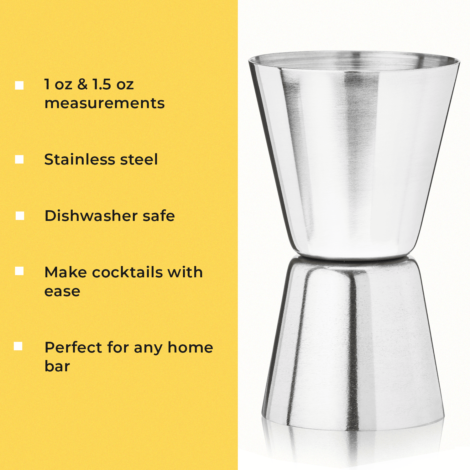 Savoy Stainless Steel Double jigger for Cocktails and Bartending