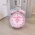 thumbnail image 4 of Sanrio-reloj despertador silencioso para dormitorio de estudiantes, dispositivo de alarma con timbre de escritorio, bonito, Diy, nuevo, 4 of 4
