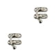 thumbnail image 2 of Riwesomey Candado Cerradura de gancho de hierro Cerradura protectora de seguridad Hebilla oculta Atrapa Joyas Hardware de Regalos Gancho Gancho izquierdo plateado 2piezas, 2 of 6