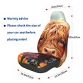 thumbnail image 3 of Wukai Countryside Colorful Floral Cow Full Set Car Seat Covers with Soft Padding Universal Auto Front Seats Protector and Cushion Mat, 3 of 5