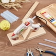 thumbnail image 5 of Glue Tool Sets Including Hot Melt Resin Glue Sticks and Wooden Hot Glue Holder Mixed Color Glue Stick: 9.8x0.8cm 50pcs, 5 of 6