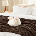 thumbnail image 3 of Manta Bedsure GentleSoft King Size Marrón Oscuro 274x229 cm, 3 of 7