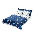 thumbnail image 4 of KFFKFF Kids Comforter Set, 7 Pieces, Twin Bedding Collection with 1 Comforter, 1 Flat Sheet, 1 Fitted Sheet, 4 Pillowcases, Soft Microfiber & Space Design, Bedding Set for Boys, Girls, Teens, 4 of 9