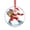 Pattern-4, variant on Christmas Santa Claus Riding on The Praying Mantis Crystal Glass Ornament Xmas Holiday Decor Christmas Decorative Hanging Ornaments Hanging Craft Collectibles for Xmas Trees Home Party Gifts