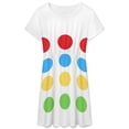 thumbnail image 3 of Twister Game Halloween Costume Dress Fashion Beach Short Sleeve Dresses Female Party Printed Sundress, 3 of 7